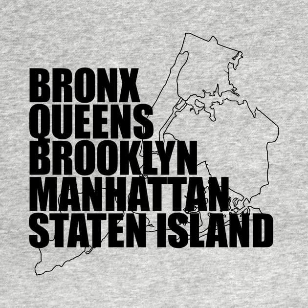 NYC Boroughs by The Dude ATX